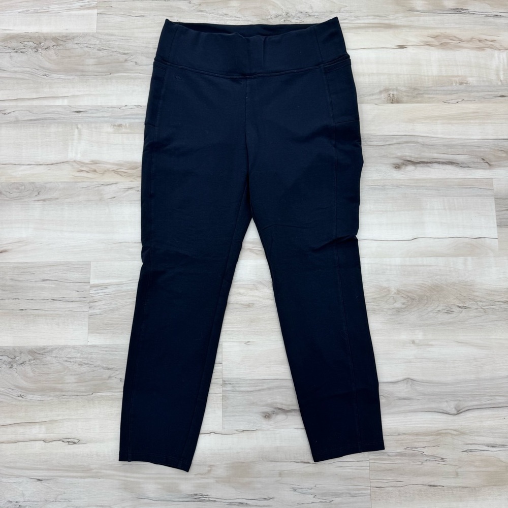 Lauren Ralph Lauren Women's Black Logo Leggings Pants, Sz Large